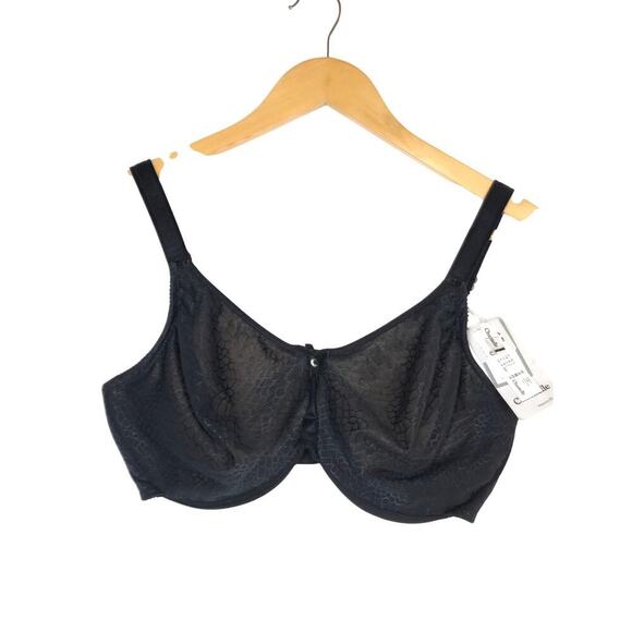 Chantelle Magnifique Bra Seamless Underwired Unlined Minimizer Black NWT 36DDDD - Picture 3 of 8